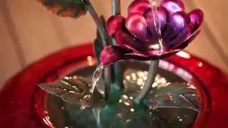 Cascading Floral Fountain with Lights (47M326) from Evergreen Garden
