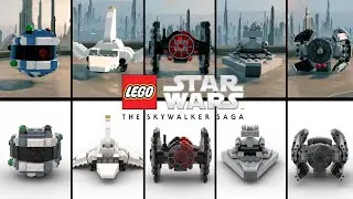 LEGO Starwars Skywalker SAGA Dark side Micro Fighter LEGO VS Game Satisfying Building Animation