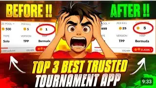 TOP 3 BEST TRUSTED! TOURNAMENT APPS 🤯 | ENTRY ₹5 PER KILL ₹25 🤑 | PLAYING 24 HOUR TOURNAMENT🔥🏴&zwj;☠️