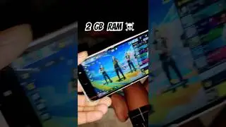 2 GB RAM FREE FIRE 🔥 2gb ram gameplay 🫡 2 gb ram wala mobile me free fire Kaiser knele #freefire