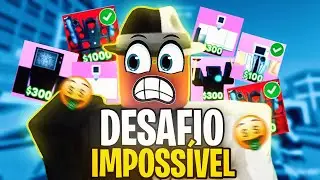 Fiz o DESAFIO MAIS DIFÍCIL do Toilet Defense | Roblox