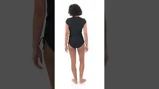 Sporti Women's Cap Sleeve Front Zip UPF 50+ Rash Guard | SwimOutlet.com