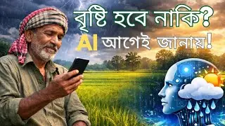  বৃষ্টি হবে নাকি? AI আগেই জানায়! | AI দিয়ে আবহাওয়া পূর্বাভাস | 👉 Weather Forecast Using AI 