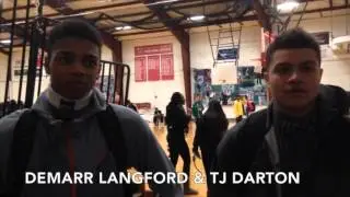 St. Peter-Marian High School's DeMarr Langford and T.J. Darton