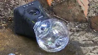 Smashing a Coby LED Globe Speaker