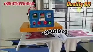 semi auto double plate heat transfer machine