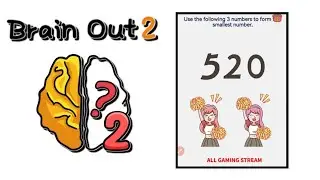 Brain Out 2 Level 174 || use the following 3 numbers to form smallest number Gameplay