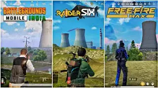 BGMI vs Raider Six vs Free fire Max | Game Comparison.