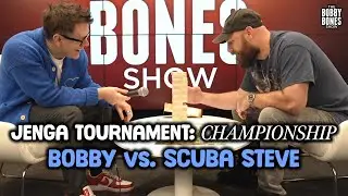 Jenga Tournament: Bobby vs. Scuba Steve in the Championship