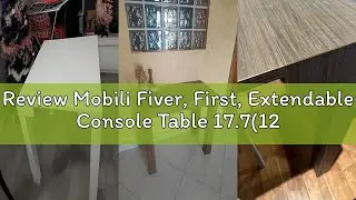 Review Mobili Fiver, First, Extendable Console Table 17.7(120) x35.4 in, Rustic Oak, for 4-14 People