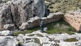 Dron Pablo en el Castillo de Peña Cabrera (Diezma, Granada).