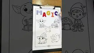 Voloft | Magical Lettering Coloring - Magic Coloring Book