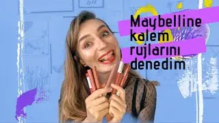 Maybelline superstay kalem rujlarını denedim.(inceleme videosu)💄💋