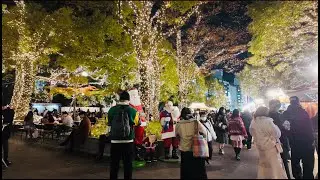 Ueno Christmas 2025: A Wonderland of Lights! 4K Walking