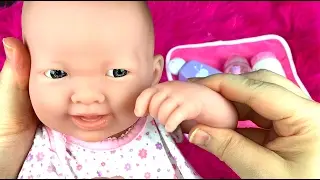 La Newborn Berenguer Baby Doll Newborn Bath Set Unboxing