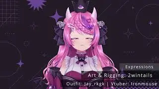 Infernal Cult Princess Ironmouse | 2wintails Live2D Showcase