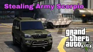 Stealing ARMY SCORPIO From Army Base | GTA V | Gamer Simmer