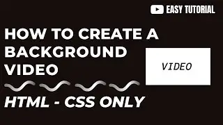 How to Create A Website with Fullscreen Background Video Using HTML CSS Darija | شرح بالدارجة