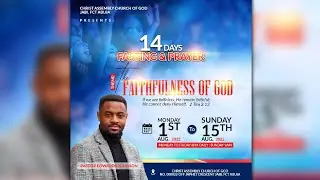 How To Design a Church Flyer in Photoshop Fasting and Prayer Church Flyer