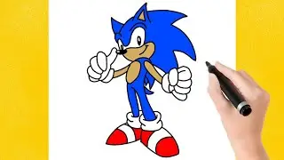 How to draw Sonic the Hedgehog | Easy step-by-step tutorial 