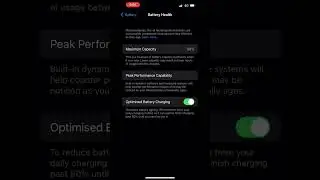 iPhone peak performance capability #apple #battery #ios #iphone #tips #information