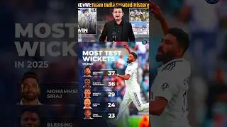Mohammad siraj 🏏 most test wickets taker in 2025 🔥 #siraj #teamindia