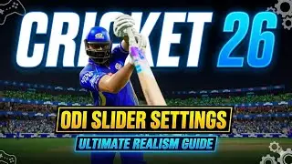 Cricket 26 Realistic ODI Slider Settings | Best Gameplay & Balanced Difficulty