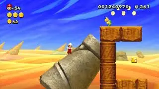 NSMBU Custom Level - Sandy Cliffside (Beta)