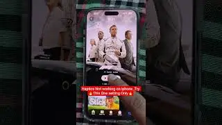 Apple F1 The Movie Trailer Haptic not work , try this setting. 100% working