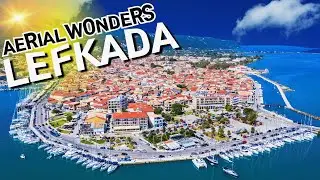 Лефкас ● Греция, успокаивающая музыка 4K UHD, вид с воздуха