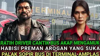 SEDANG VIRAL❗ DRIVER BUS CANTIK JANDA 2 ANAK, HABISI PREMAN AROGAN YANG SERING PALAK SOPIR BUS