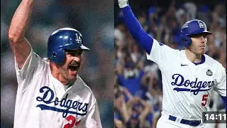Kirk Gibson is history, Freddy Freeman is Now! Dodgers Win in final out