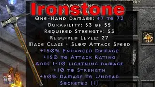 D2R Unique Items - Ironstone (War Hammer)