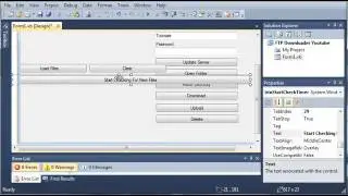 Visual Basic Tutorial   178   FTP Downloader Part 1 Creating The GUI ‏