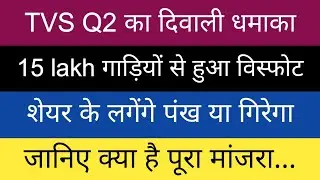 TVS Motor Company Ltd Share Latest News Today || TVS Q2 Result 2025 || Sales Up 22%