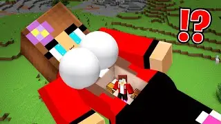JJ Build House Inside Girl Giant in Minecraft - Maizen