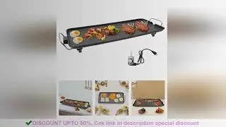 Smokeless Outdoor Electric BBQ Grill Portable Tabletop Barbecue Grill 1500W Aluminum Alloy