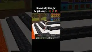 Чувак действительно думал, что ему удалось сбежать... 🥀🥀🥀 #minecraft #gaming