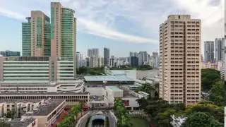 HDB Hub clouds timelapse