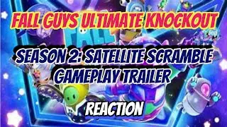 Fall Guys|Season 2: Satellite Scramble Gameplay Trailer (Reaction)