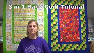 3 in 1 Baby Quilts by www.JunctionFabric.com
