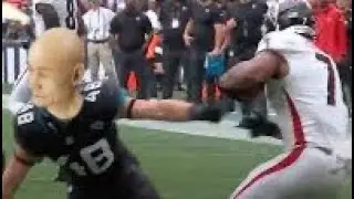 Old man gets kankled (feat. Kick return chaos) #fyp #football 