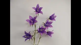 Jak zrobić śliczne kwiaty z bibuły marszczonej 💐 🌷 🌹 dzwoneczki z bibuły