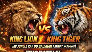 King Lion vs King Tiger | Jab Jungle Kay Do Badshah Aamnay Saamnay Aayein | Epic Battle