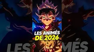 Les ANIM&Eacute;S qui sortent en 2026 ! #anime #anime2026 #blackclover #cyberpunkedgerunners #rezero