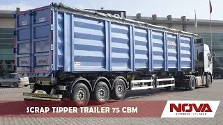 New Nova 75 Cbm Scrap Tipper Semi Trailer