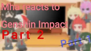 Mha reacts to genshin impact//Part 2//Not original