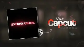 3D glow text edit tutorial in Capcut | AE Like text edit tutorial in Capcut | @Edit_with_Avanish 