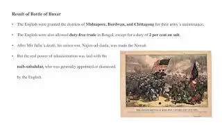 Establishment of British Rule in India....