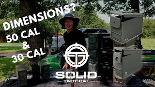 Metal Ammo Box Dimensions m19a1 30 Cal and m2a1 50 Cal by Solid Tactical